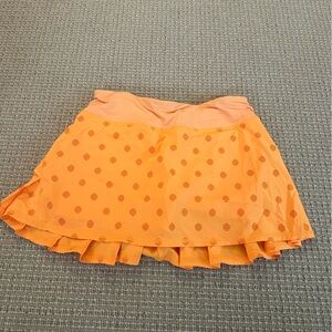 Lululemon orange tennis skirt